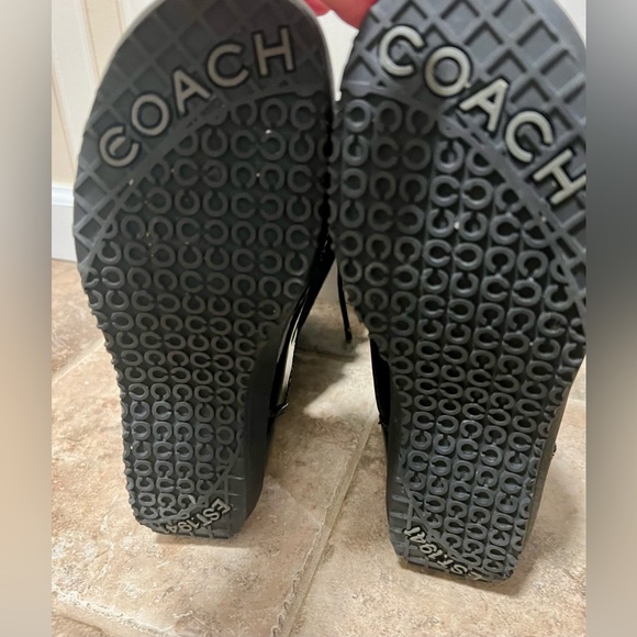 Authentic COACH PEGGEY SIGNATURE BLACK BOOT 7B New Without Box Never Worn - Picture 8 of 12